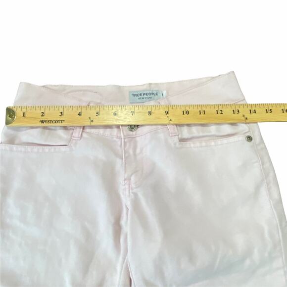 True People New York Pink Studded Capri Jeans Size 1 Juniors - Picture 10 of 14